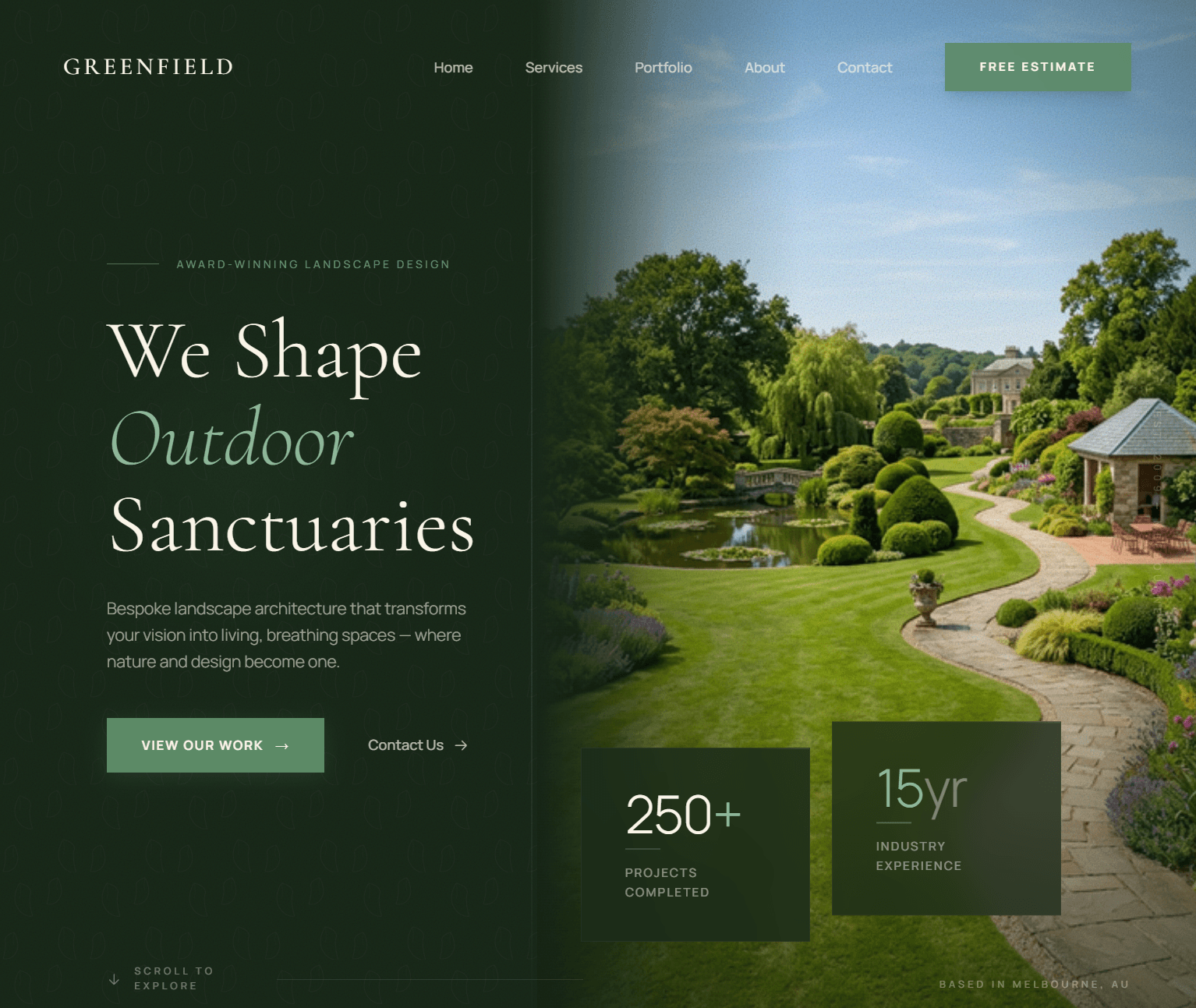 Greenfield Landscaping — portfolio project